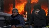Вчера на Крещатике вспыхнул сильнейший пожар, были слышны взрывы