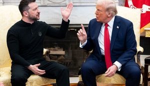 Володимир Зеленський та Дональд Трамп під час зустрічі в Овальному кабінеті, 28 лютого 2025 року