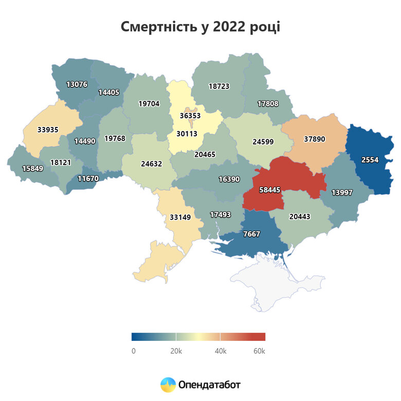 На 335 тисяч зменшилось населення України за 2022 рік, - Опендатабот 02