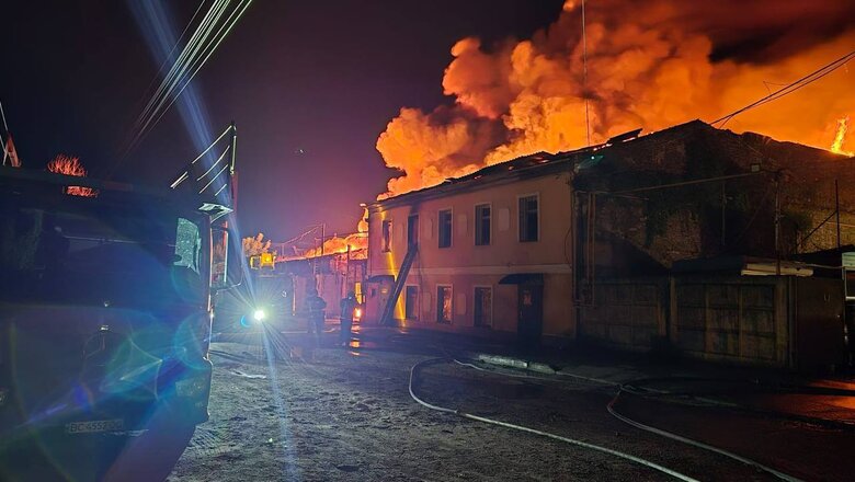 Харків пожежі через падіння уламків дронів