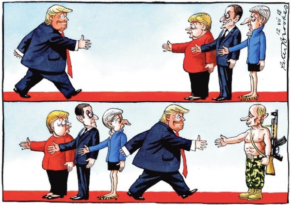 Не валяй дурака, Америка... Зустріч Трампа і Путіна у ФОТОжабах 06