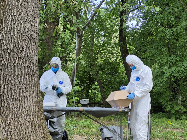 Exhumation of victims of the Volhynia tragedy in Ternopil region