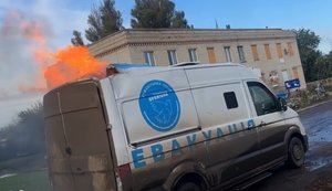 Оккупанты атаковали эвакуационный автомобиль гуманитарной миссии "Пролиска" в Донецкой области