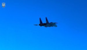 Пілоти 39-ї бригади на винищувачах Су-27 виконують бойові завдання під загрозою ППО ворога. ВIДЕО