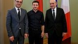 Зеленский обсудил с главами МИД Германии и Франции шаги по активизации переговоров по Донбассу. ФОТО