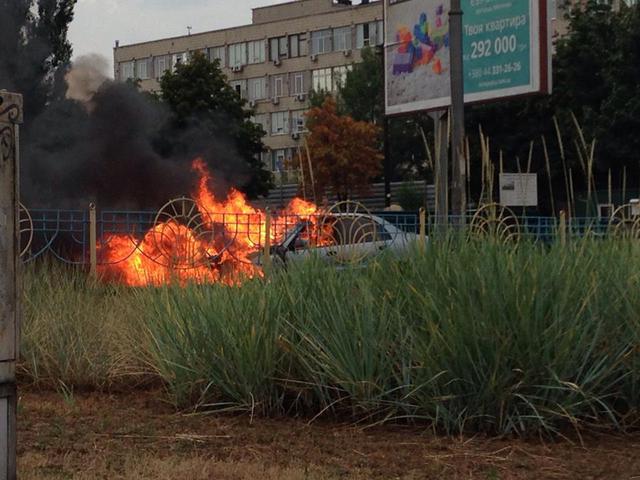 киев пожар автомобиль