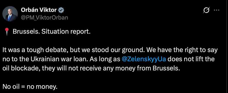 Орбан про Україну