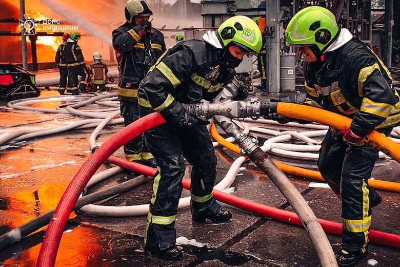 Ліквідація пожежі на промпідприємстві Київщини