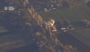 Enemy headquarters together with occupiers destroyed in Zaporizhzhia region - DIU. VIDEO