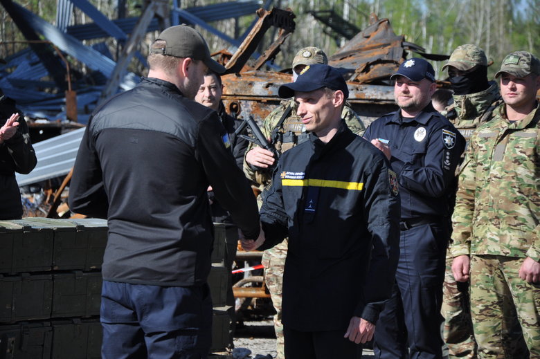 Ministers of Internal Affairs of Poland and Baltic states visited Hostomel 10