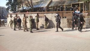 About 20 people detained, weapons found in raid at Lybid hotel, - Kyiv police chief