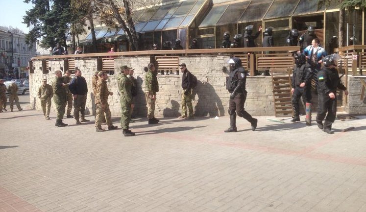 About 20 people detained, weapons found in raid at Lybid hotel, - Kyiv police chief