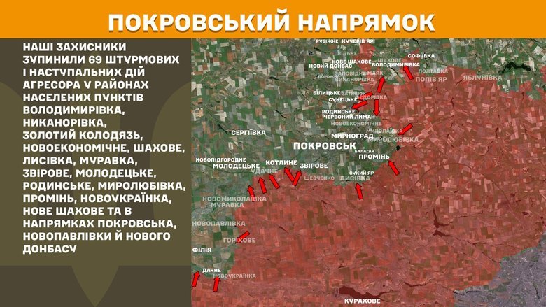 Бойові дії на ранок 18 вересня
