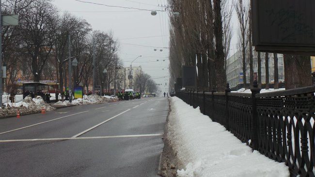 Правоохоронці перекрили бульвар Шевченка в центрі Києва 03