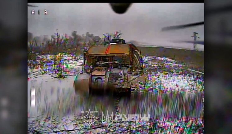 Бійці бригади "Рубіж" рознесли на друзки танк, ББМ та укриття окупантів на Покровському напрямку. ВIДЕО