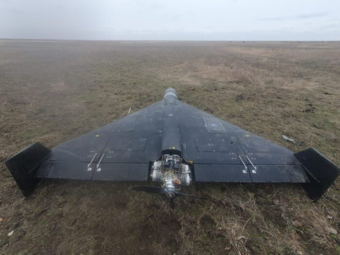 Russian drone crashed in Kazakhstan