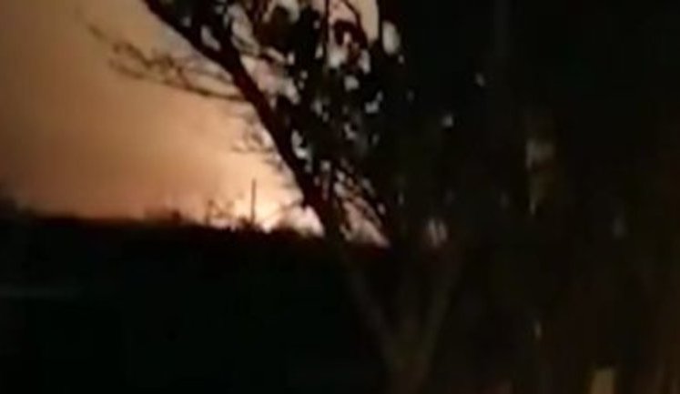 Момент падения самолета МАУ в Иране. ВИДЕО