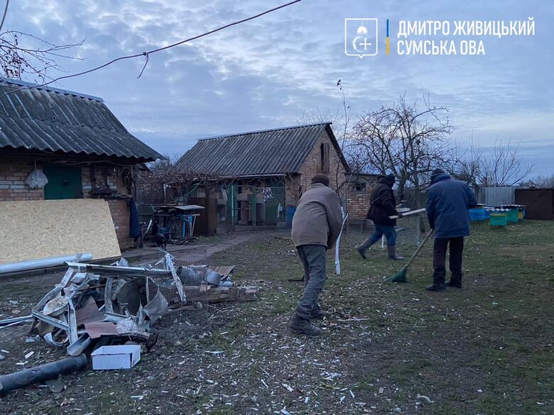 Рашисты обстреляли Ворожбянскую громаду на Сумщине 02
