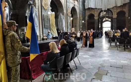 Із вбитим військовим ТЦК Олегом Авдєєвим прощаються у Львові. ФОТОрепортаж