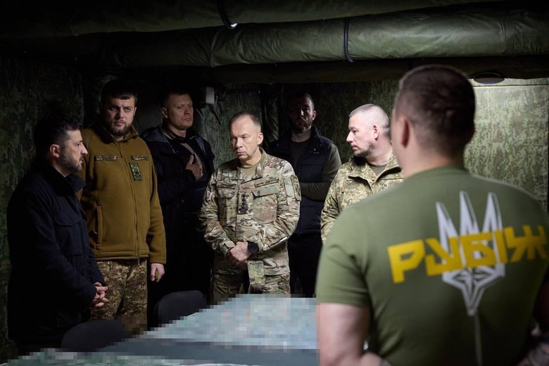 Зеленский встретился с воинами бригады Рубеж под Добропольем