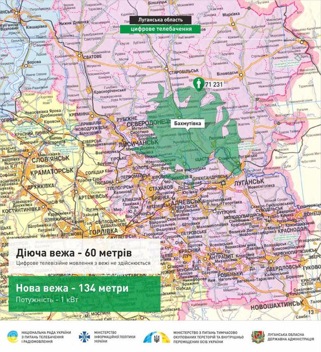 Монтаж 134-метрової телевежі на Луганщині завершено, - Костинський 03