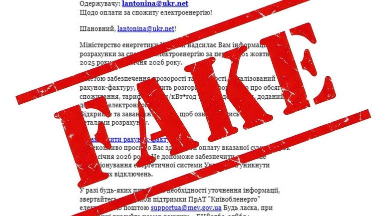 Міненерго попередило про масову розсилку фейкових листів від імені відомства