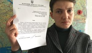 Ukraine’s MP Savchenko waives her parliamentary immunity. PHOTO