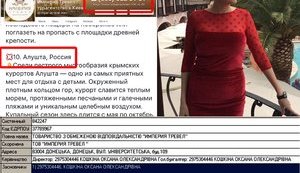 Київська турфірма пропонує тури в "Алушту, Росія", - активіст. СКРІНШОТИ
