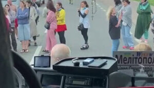 Bus passengers blocked traffic on road in Lviv region as driver was taken to TCR: He had no military registration documents. VIDEO