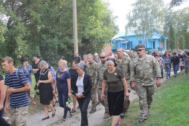 Last tribute paid to 36th Brigade Maksym Avdienko killed in Donbas Sept. 5 03