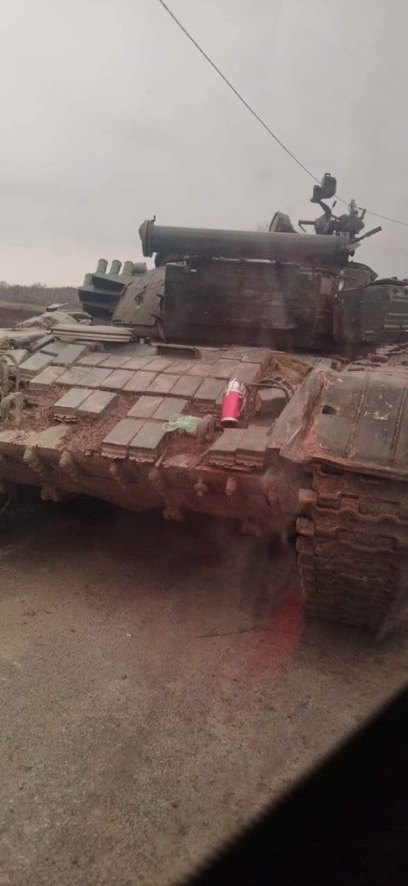 Залишки колони 90-ї танкової дивізії окупантів, яку ЗСУ знищили на Чернігівщині 10