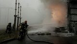 У Дарницькому районі Києва спалахнула пожежа в трансформаторній підстанції. ФОТОрепортаж