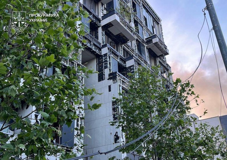 Kyiv after the shelling on 2 June