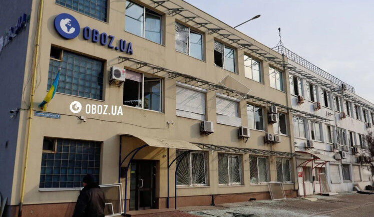 Office of OBOZ.UA editorial office was damaged as result of Shaheds attack on Kyiv. PHOTOS