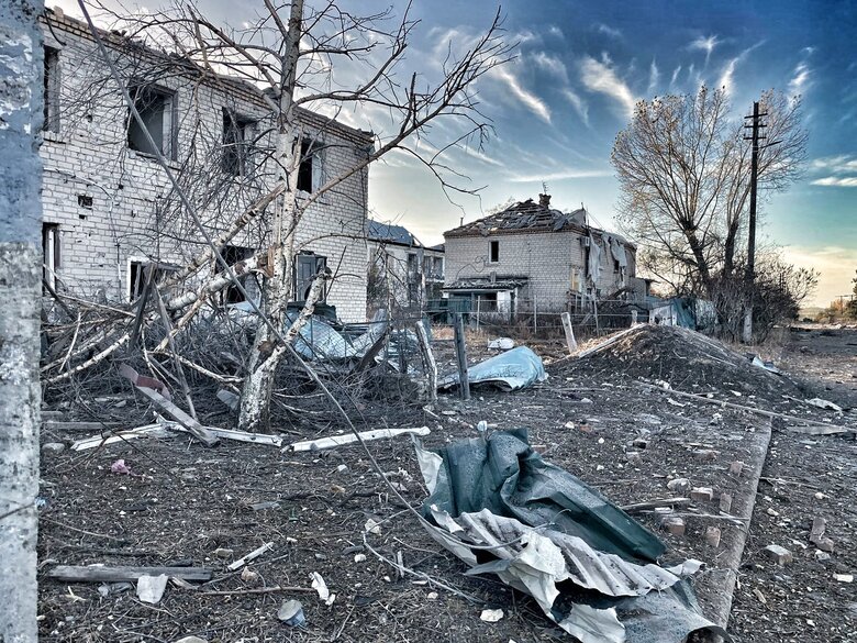 Последствия вражеских обстрелов Херсонщины 01