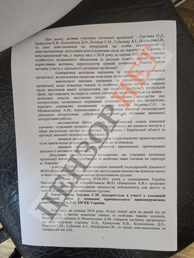 Подозрения активистам Нацкорпуса 19
