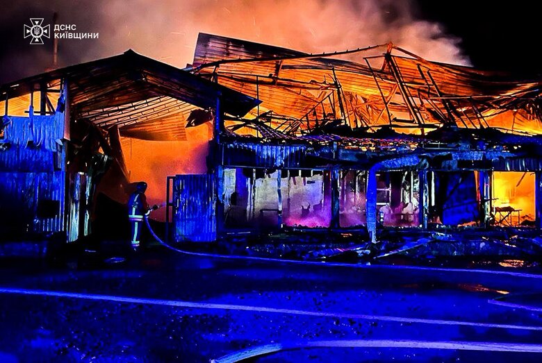 the consequences of the Shahedi attack on the Kyiv region on 12 March 2025