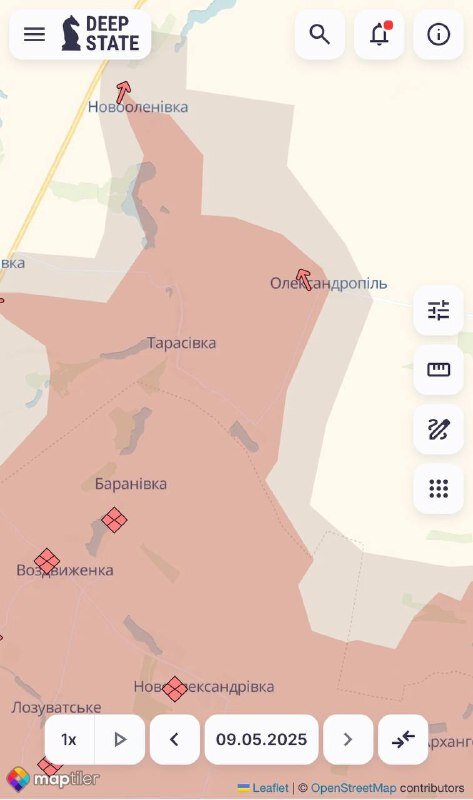 мапа просування ворога