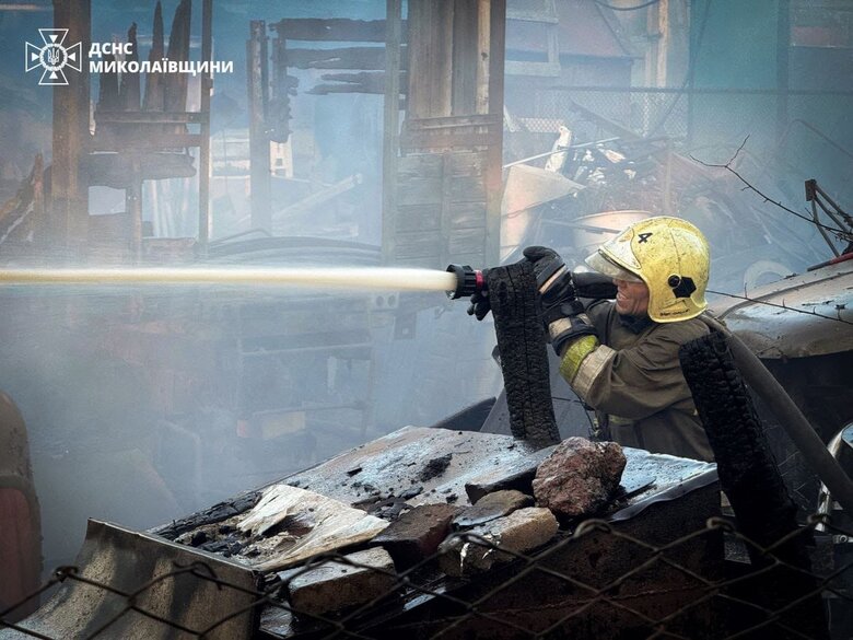 Fires in the Mykolaiv region