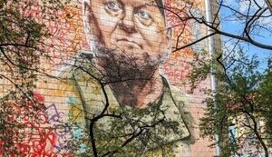 Ukraine’s largest mural dedicated to Zaluzhnyi created in Kyiv. PHOTO