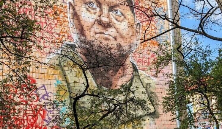 Ukraine’s largest mural dedicated to Zaluzhnyi created in Kyiv. PHOTO