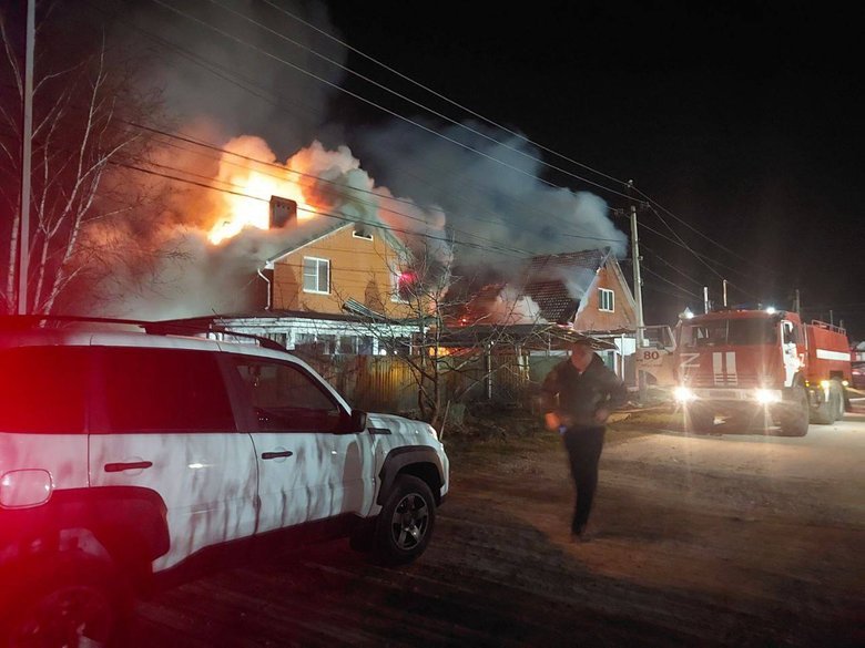 Пожежа на Ільському НПЗ після атаки БпЛА