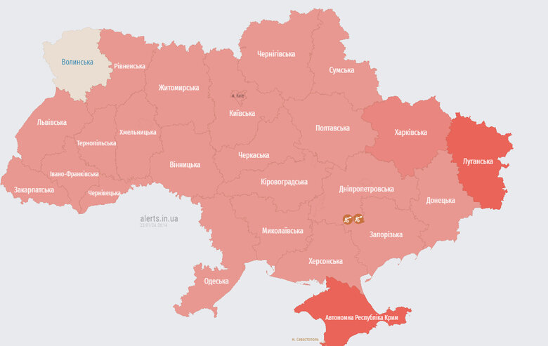 Масштабна тривога 23 січня