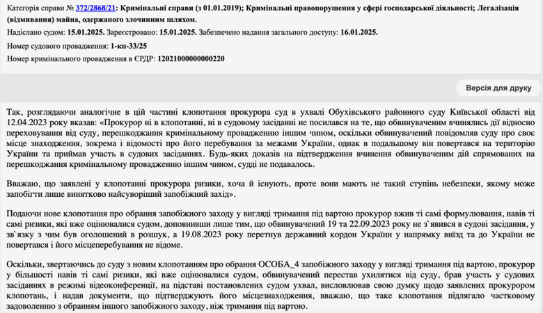 прокурора,клопотання