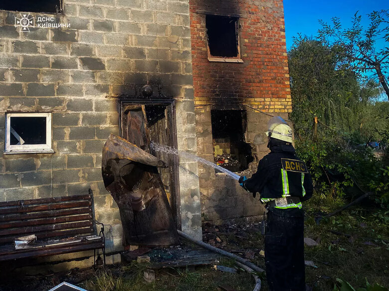 Наслідки атаки шахедів на Київщині