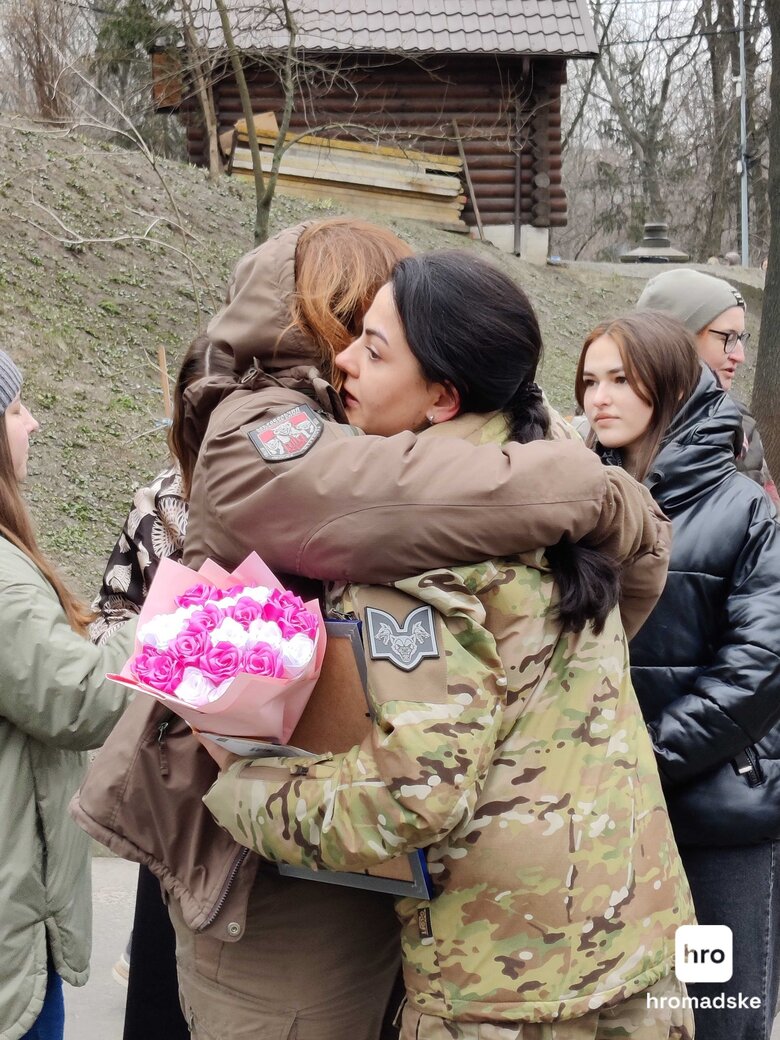 Панахида в річницю загибелі Да Вінчі (Михайла Коцюбайла) на Аскольдовій могилі в Києві, 7 березня 2024 року