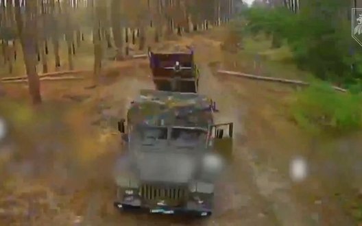 Момент влучання українського дрона у боєкомплект російського "Граду" та потужна детонація: бойова робота 63-ї ОМБр. ВІДЕО