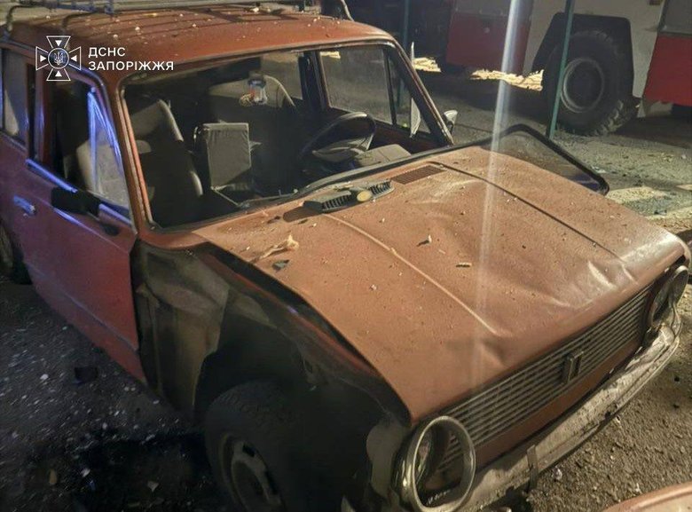 В Запорізькій області рашисти атакували безпілотником пожежно-рятувальний підрозділ