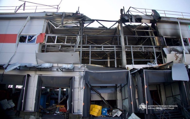 Russia struck a Nova Poshta sorting terminal in Dnipro