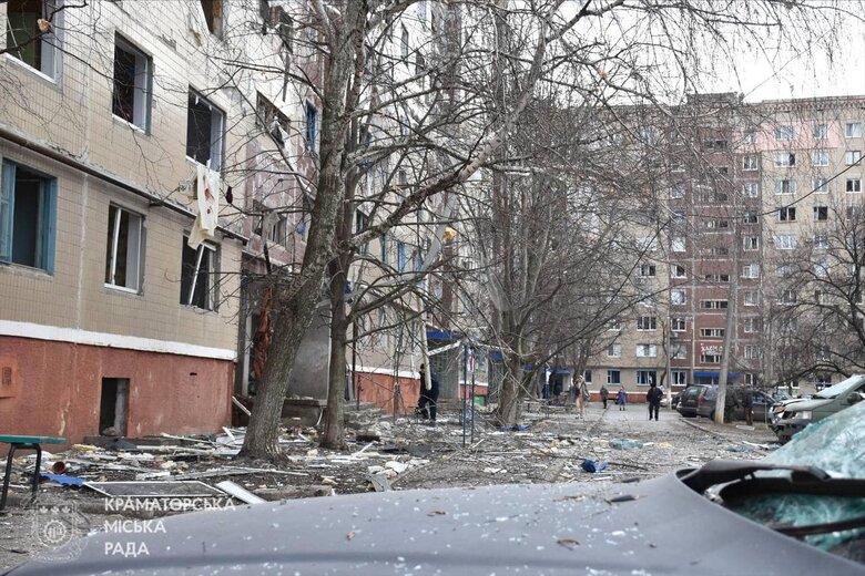 Наслідки обстрілу Краматорська